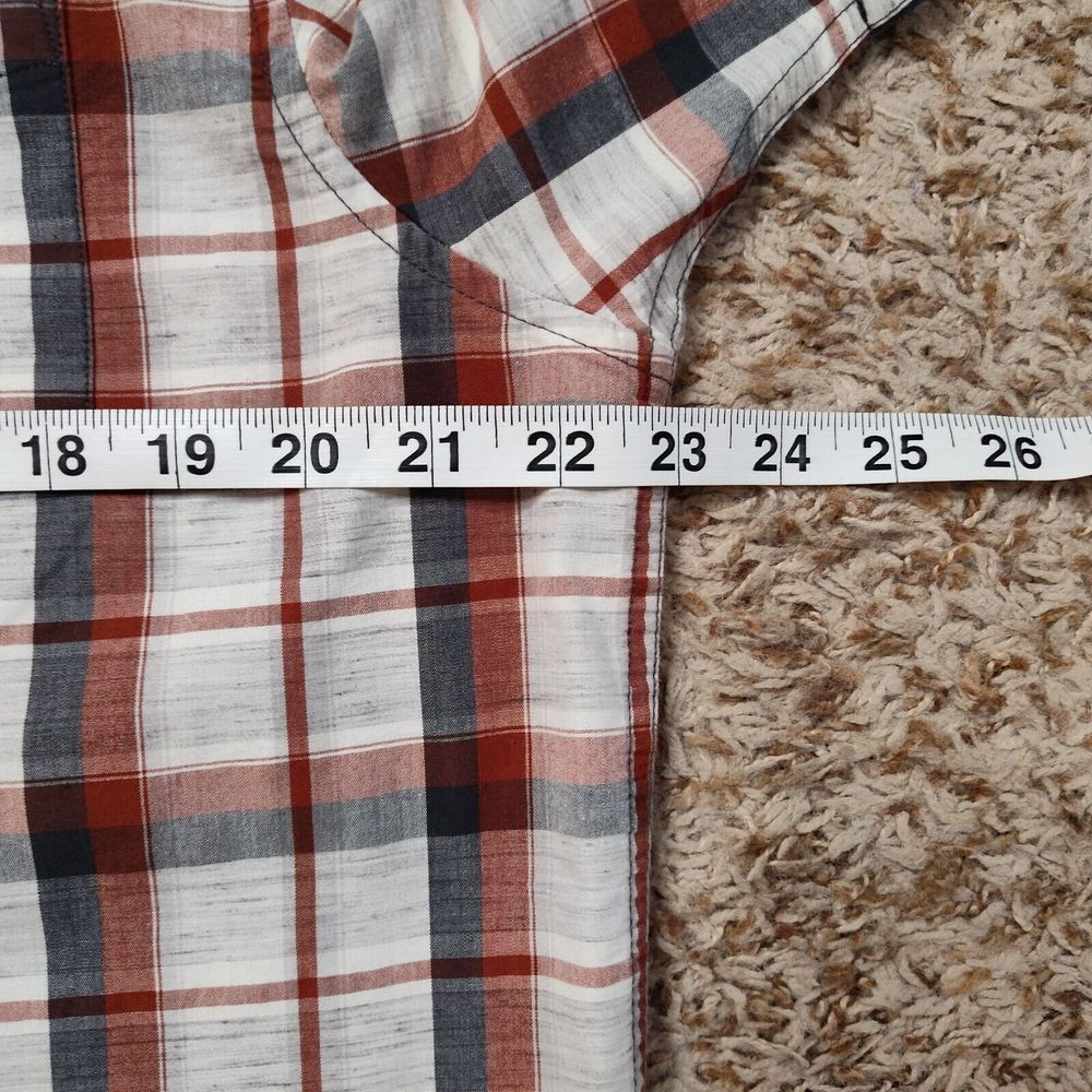Prana Men‎ Sz L Plaid Short Sleeve Button Up Shirt - Picture 5 of 10